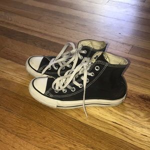 Converse all star black high tops unisex size 4
